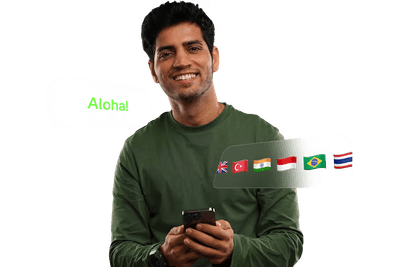OlympTrade trading platform shown on a desktop screen and a mobile phone